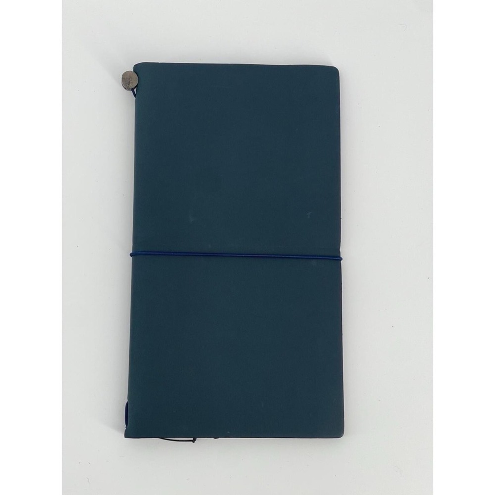 Traveler's Notebook Passport Blue Leather Cover New No Box Japan TN - Picture 2 of 6